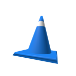Blue Traffic Cone